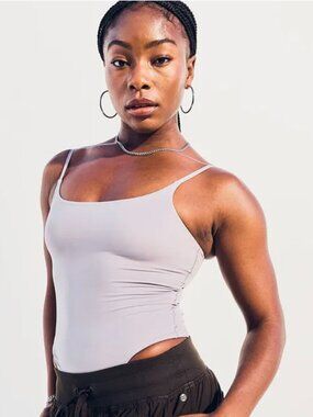 Calia Women's Inspire Cami Bodysuit in Purple Gray NWT